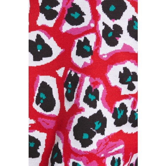 Diane von Furstenberg $398 Harrison Crewneck Pullover Sweater XS Red Wool Blend - Picture 11 of 16